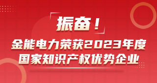 振奮！金能電力榮獲2023年度國(guó)家知識(shí)產(chǎn)權(quán)優(yōu)勢(shì)企業(yè)